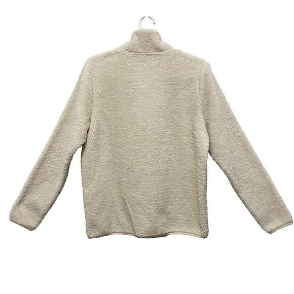 Gerry Sherpa Fleece Jacket Cream Full Zip Outdoor Lightweight Sz M - Picture 2 of 14